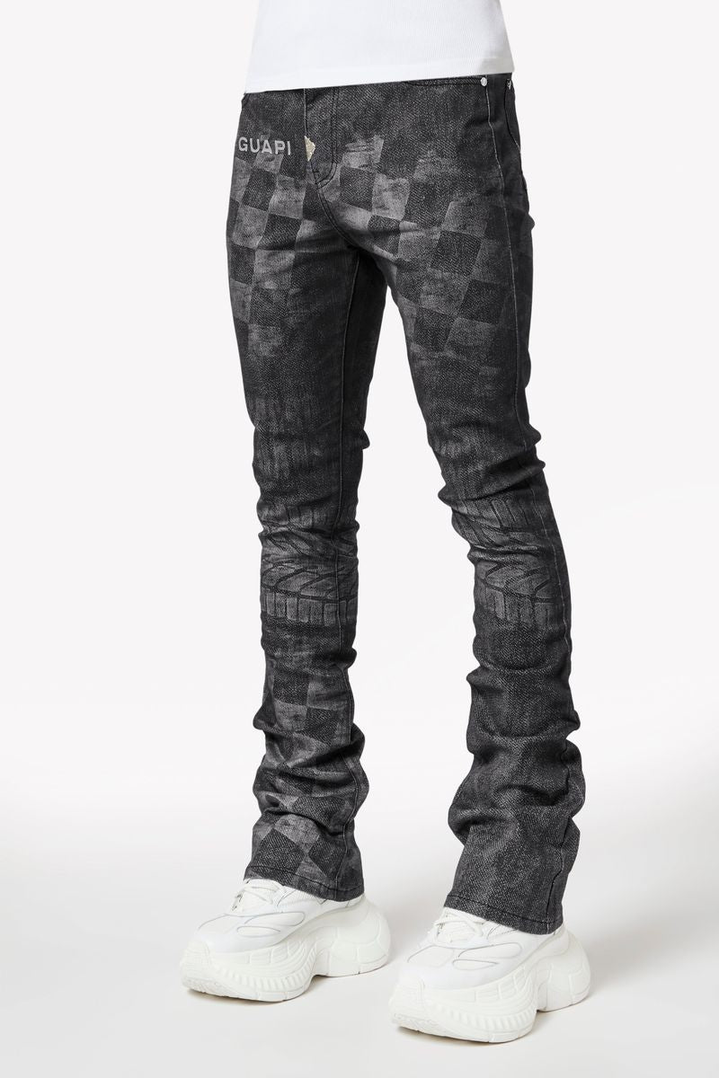 Guapi Obsidian Black Racer Denim V1 Jeans