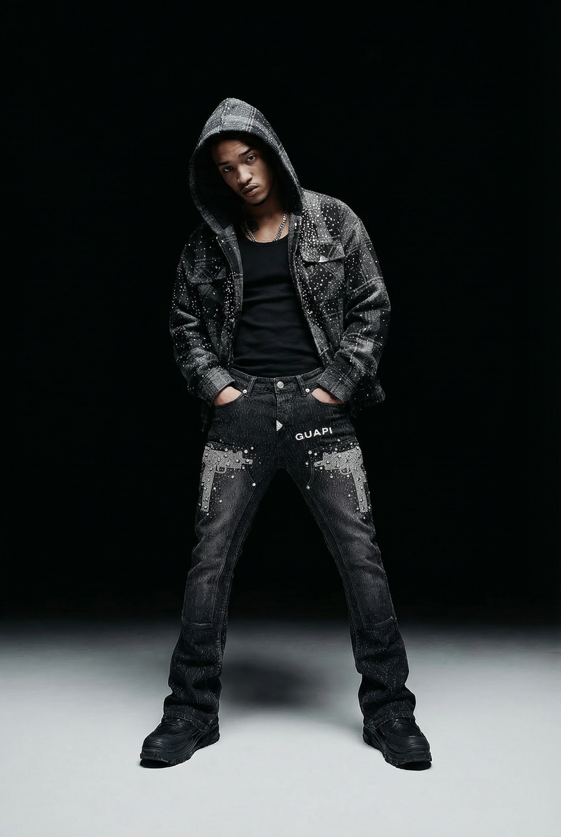 Guapi Obsidian Black Uzi Denim Jeans