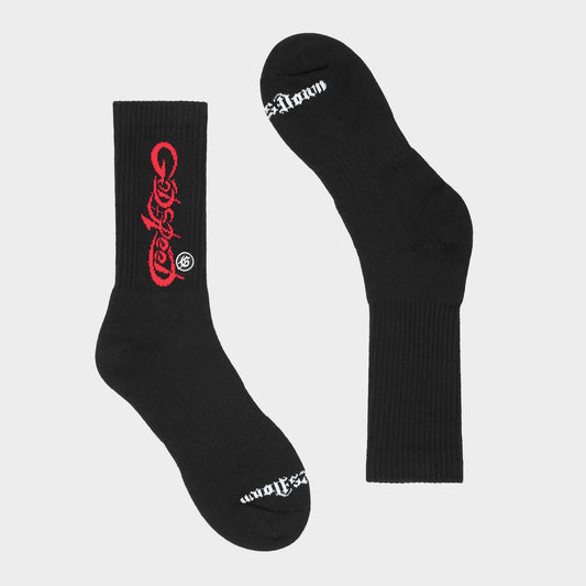 God Speed New Age Logo Socks (Black/Red)