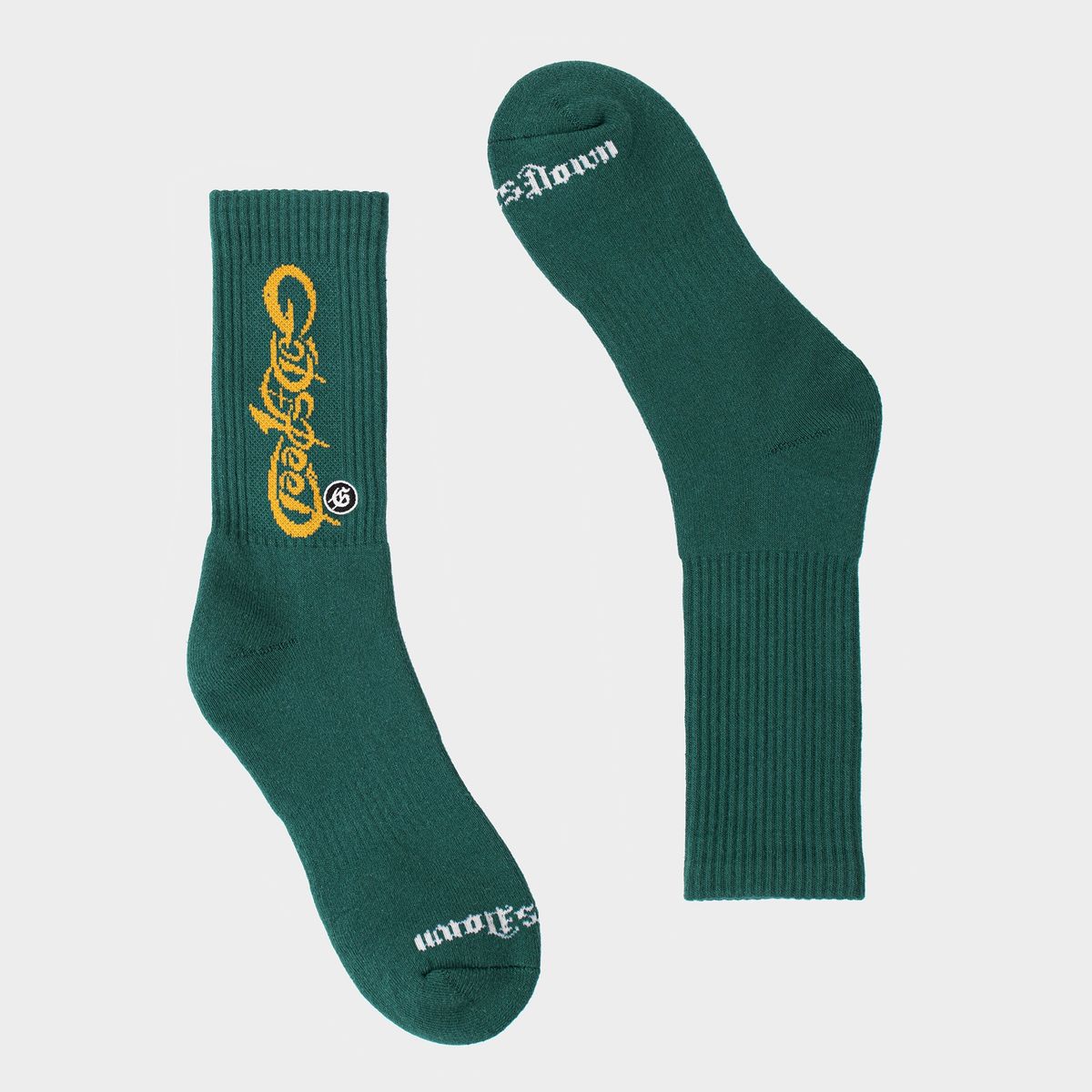 God Speed New Age Logo Socks (Green/Yellow)
