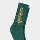 God Speed New Age Logo Socks (Green/Yellow)