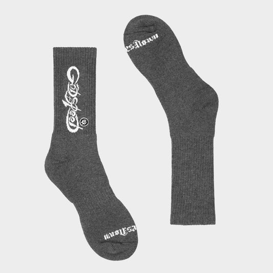 God Speed New Age Logo Socks (Charcoal)