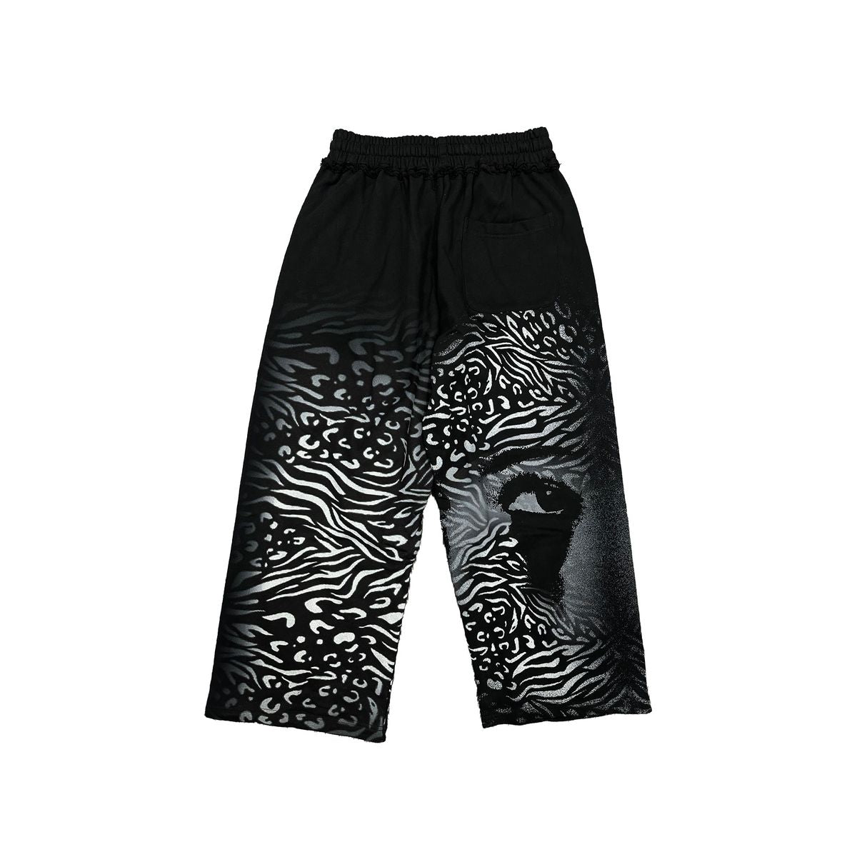 Mixed emotion Black 'Striped' Sweatpants