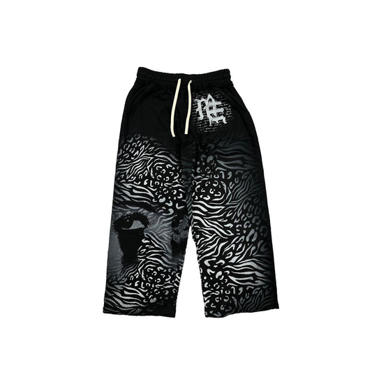 Mixed emotion Black 'Striped' Sweatpants