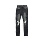 Mixed Emotion Midnight’ Monogram denim Jeans