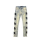 Mixed Emotion ‘Desert’ Monogram Denim Jeans