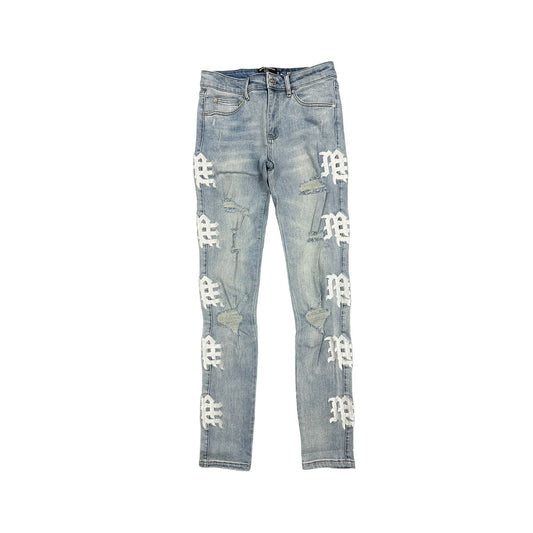 Mixed Emotion ‘Sea’ Monogram Denim