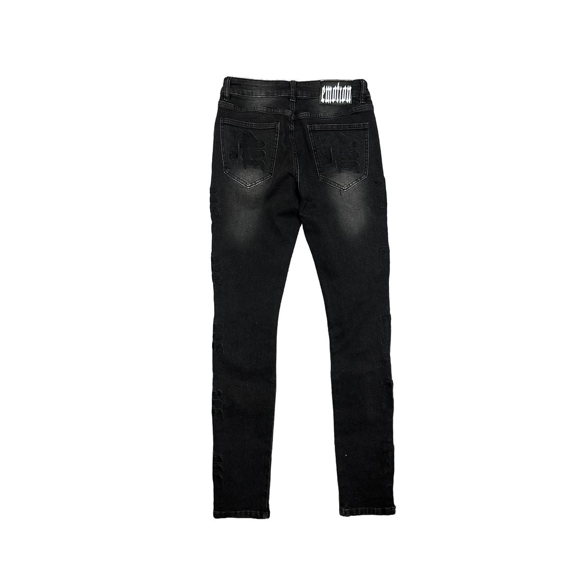 Mixed Emotion Midnight’ Monogram denim Jeans