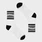 God Speed Og Logo Striped Socks (White/Grey)