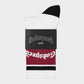 God Speed Og Logo Striped Socks (White/Red)