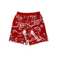 Mixed Emotion  Red 'Graffiti' shorts