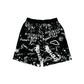 Mixed Emotion Black 'Graffiti' shorts