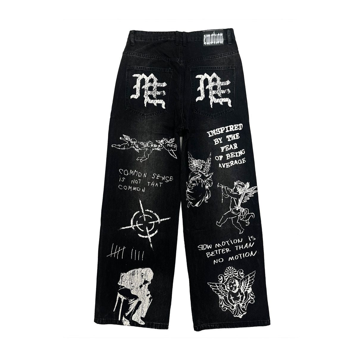 Mixed Emotion Black “Canvas” Denim jeans