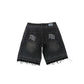Mixed Emotion Black “ME” Rhinestone Denim Shorts