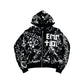 Mixed emotion  Black 'Graffiti' hoodie