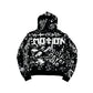 Mixed emotion  Black 'Graffiti' hoodie