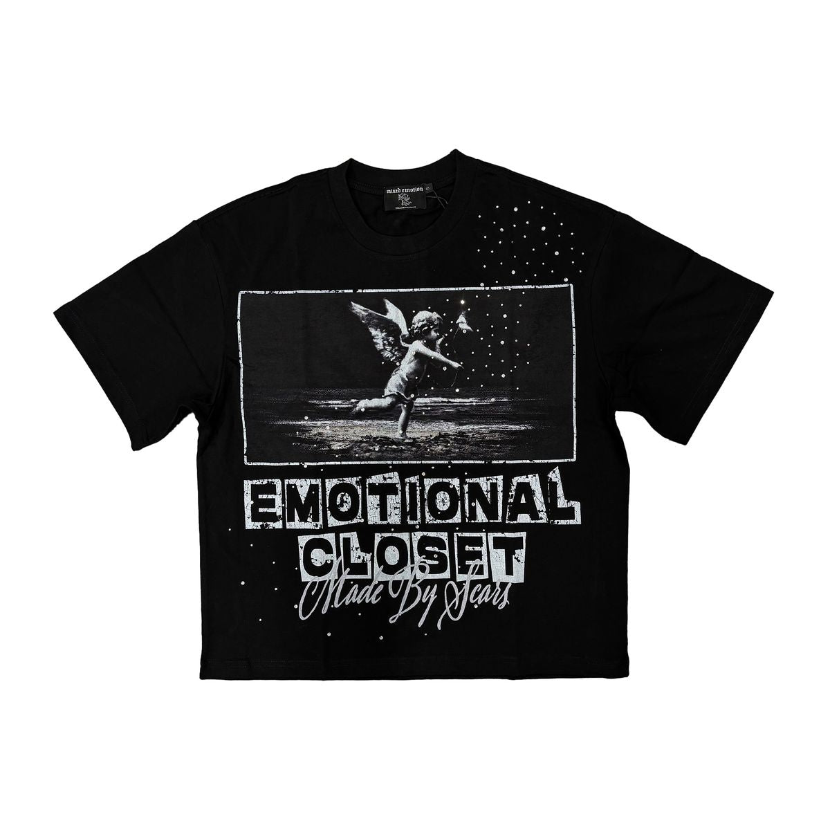 Mixed Emotion Black “scar” Tee