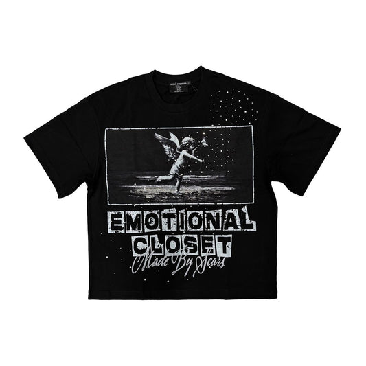 Mixed Emotion Black “scar” Tee
