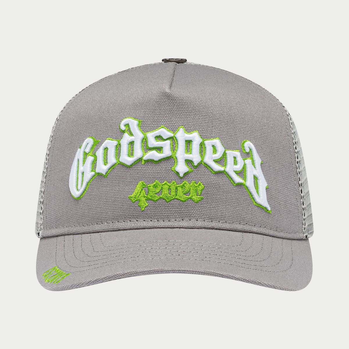 GODSPEED FOREVER TRUCKER  Hat GREY/LIME