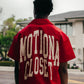 Mixed Emotion  Red “Backyard” Nylon Shirt
