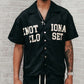 Mixed Emotion Black “Backyard” Nylon Shirt