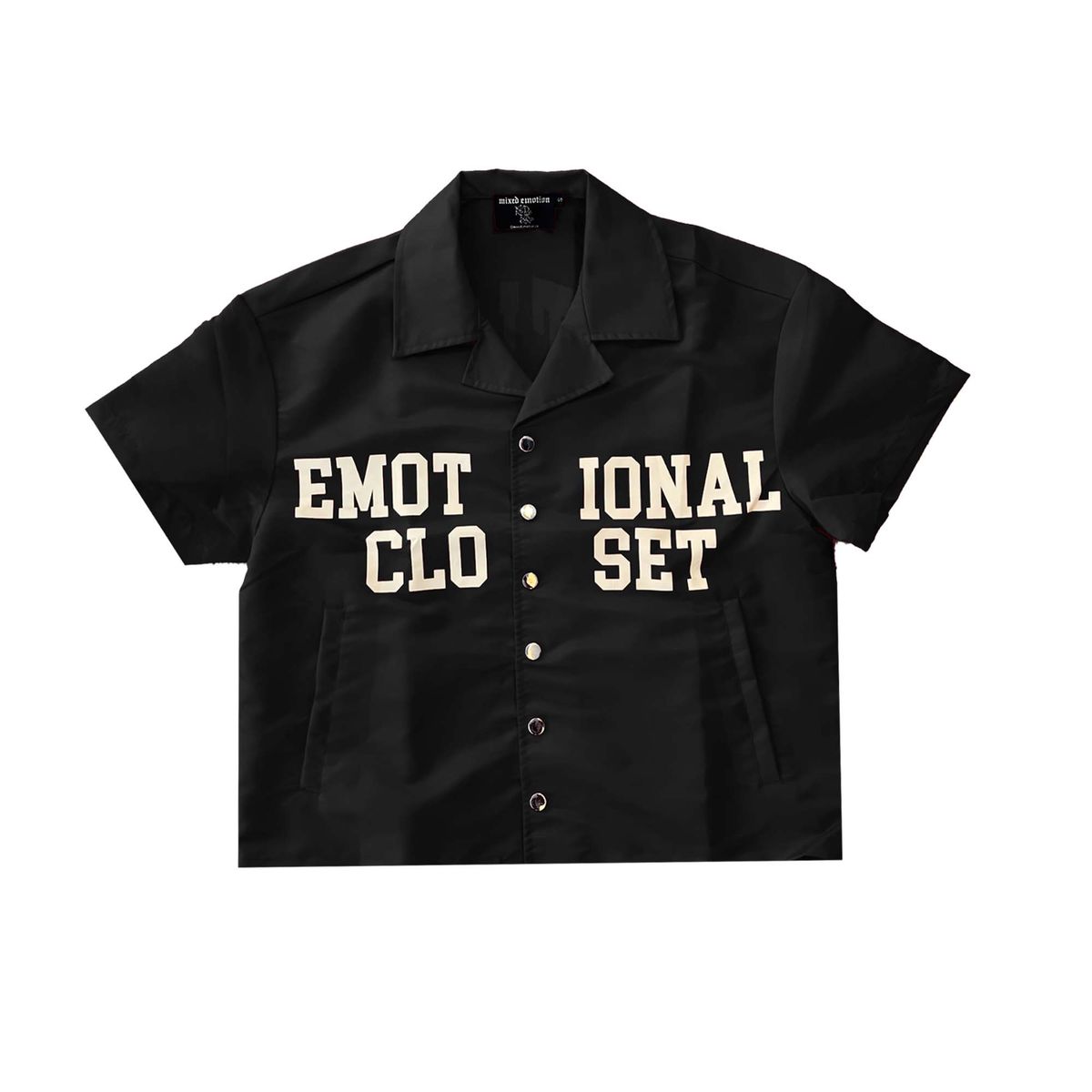 Mixed Emotion Black “Backyard” Nylon Shirt