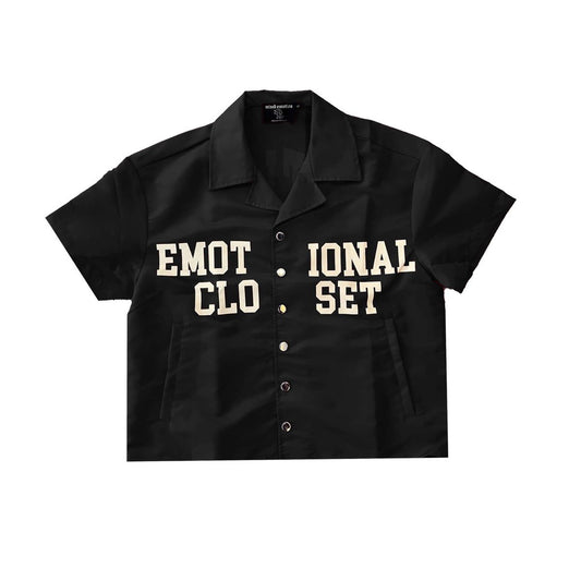 Mixed Emotion Black “Backyard” Nylon Shirt