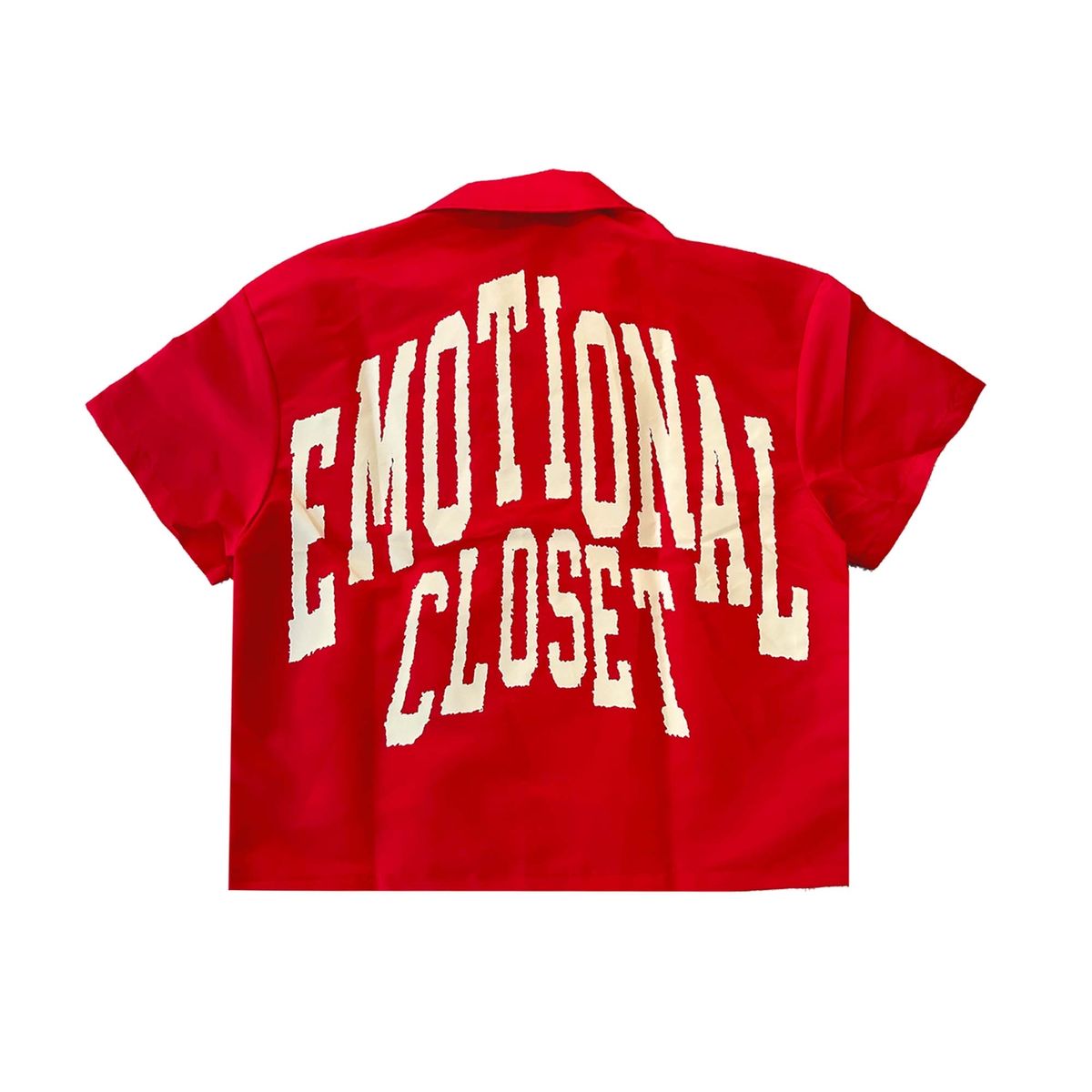 Mixed Emotion  Red “Backyard” Nylon Shirt