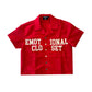 Mixed Emotion  Red “Backyard” Nylon Shirt