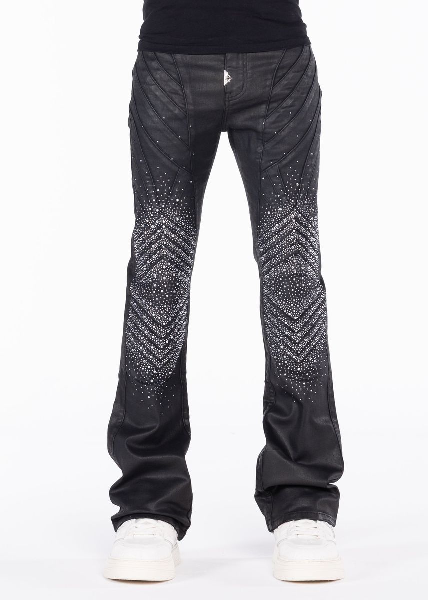 Guapi Obsidian Black Waxed Knight Denim Jeans