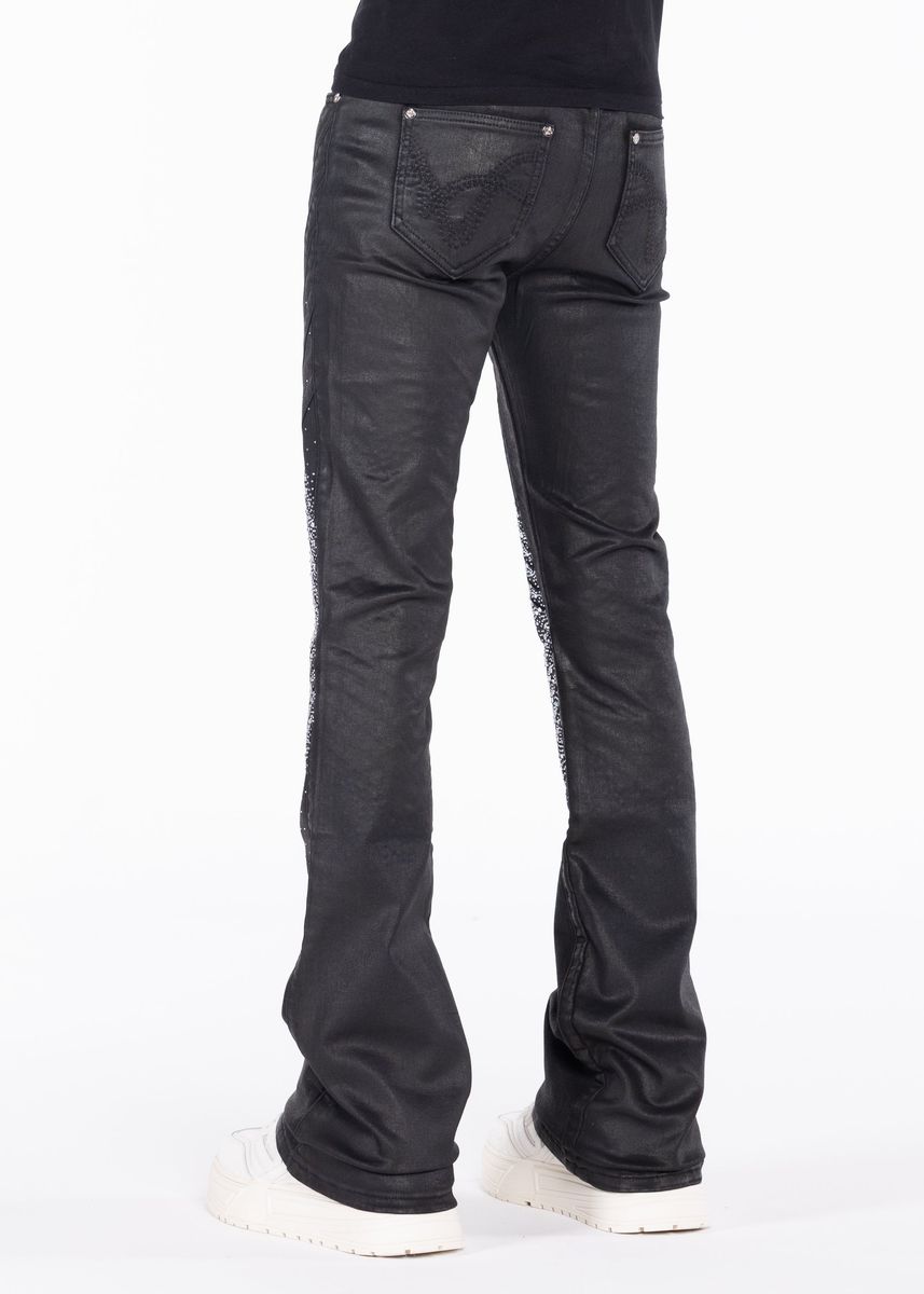 Guapi Obsidian Black Waxed Knight Denim Jeans