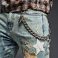 Guapi Olive Green Vintage Stars Denim Jeans