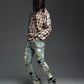 Guapi Olive Green Vintage Stars Denim Jeans