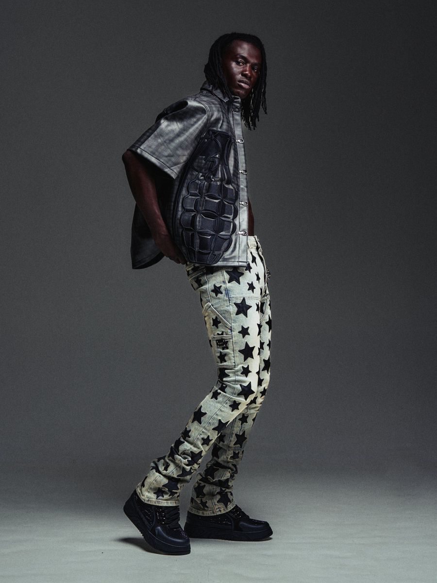 Guapi Vintage Blue Stars Denim V2 Jeans