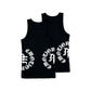 Mixed Emotion 2 Pack Black “Script” Tank Tops
