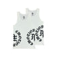 Mixed Emotion 2 Pack White “Script” Tank Tops