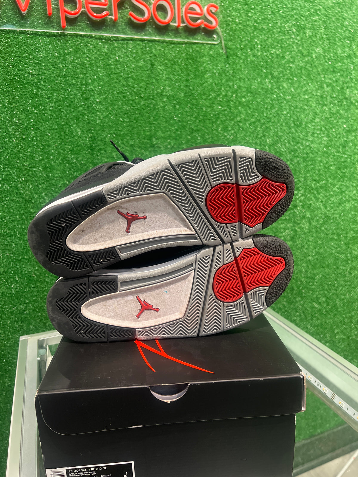Air Jordan 4 Black Canvas (Used)