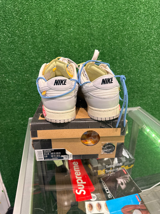 Nike dunk low off white lot 5 (USED)