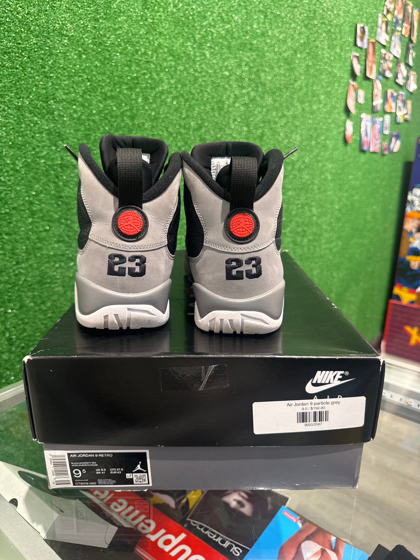Air Jordan 9 particle grey(USED)