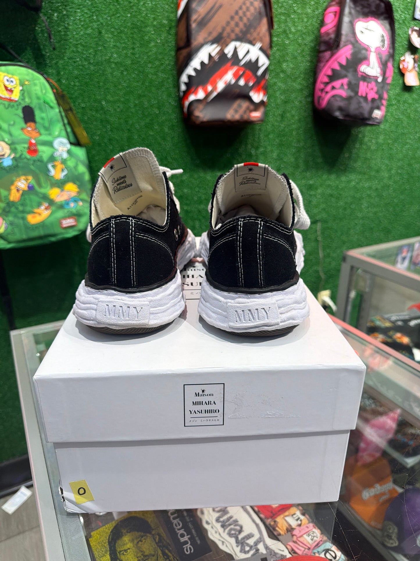 (Maison Mihara Yasuhiro Peterson 23 OG Sole Canvas Low Black White(USED)