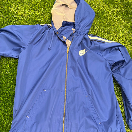 Nike blue windbreaker jacket