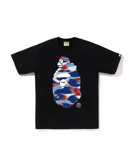 BAPE Screen Camo Milo On Big Ape Tee  Black/Blue