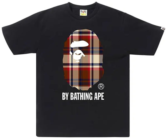 BAPE Check Tee Black Red