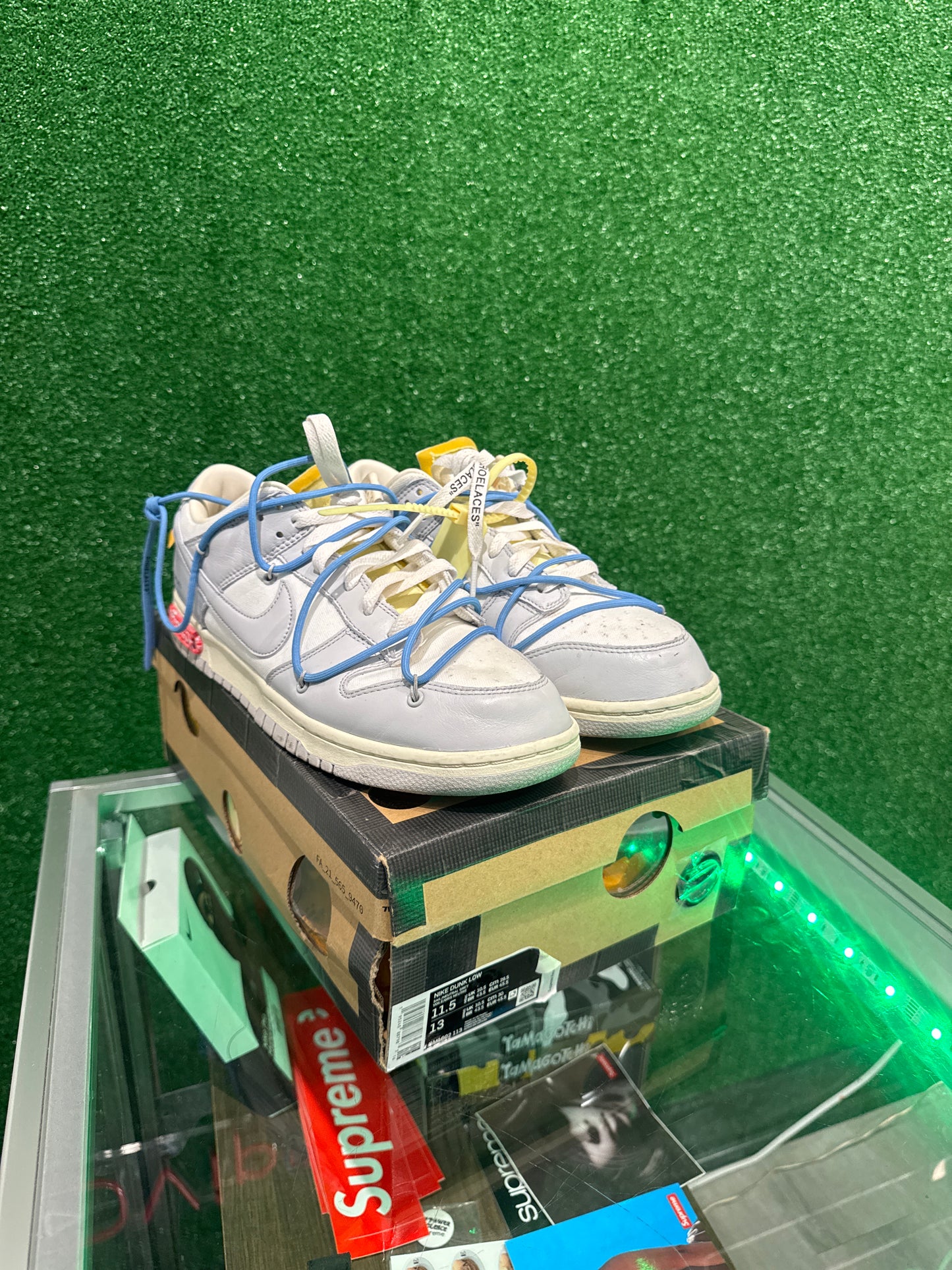Nike dunk low off white lot 5 (USED)