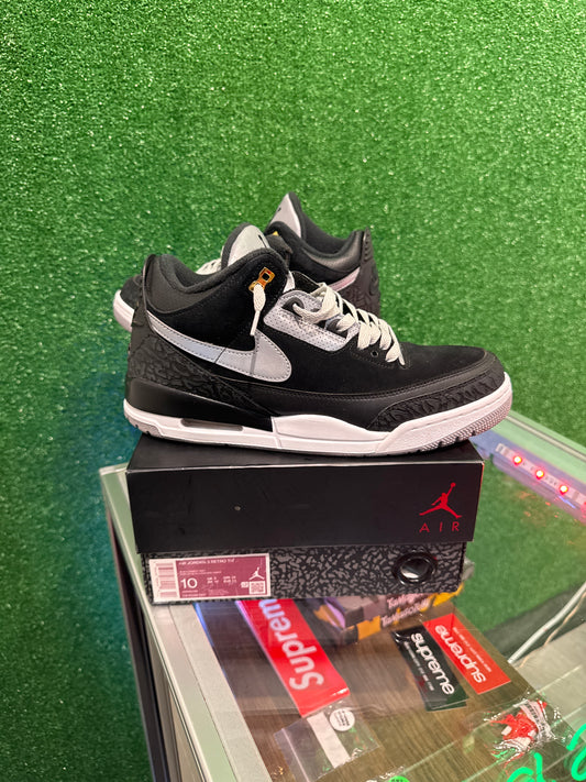 Air Jordan 3 tinker black cement gold (USED)