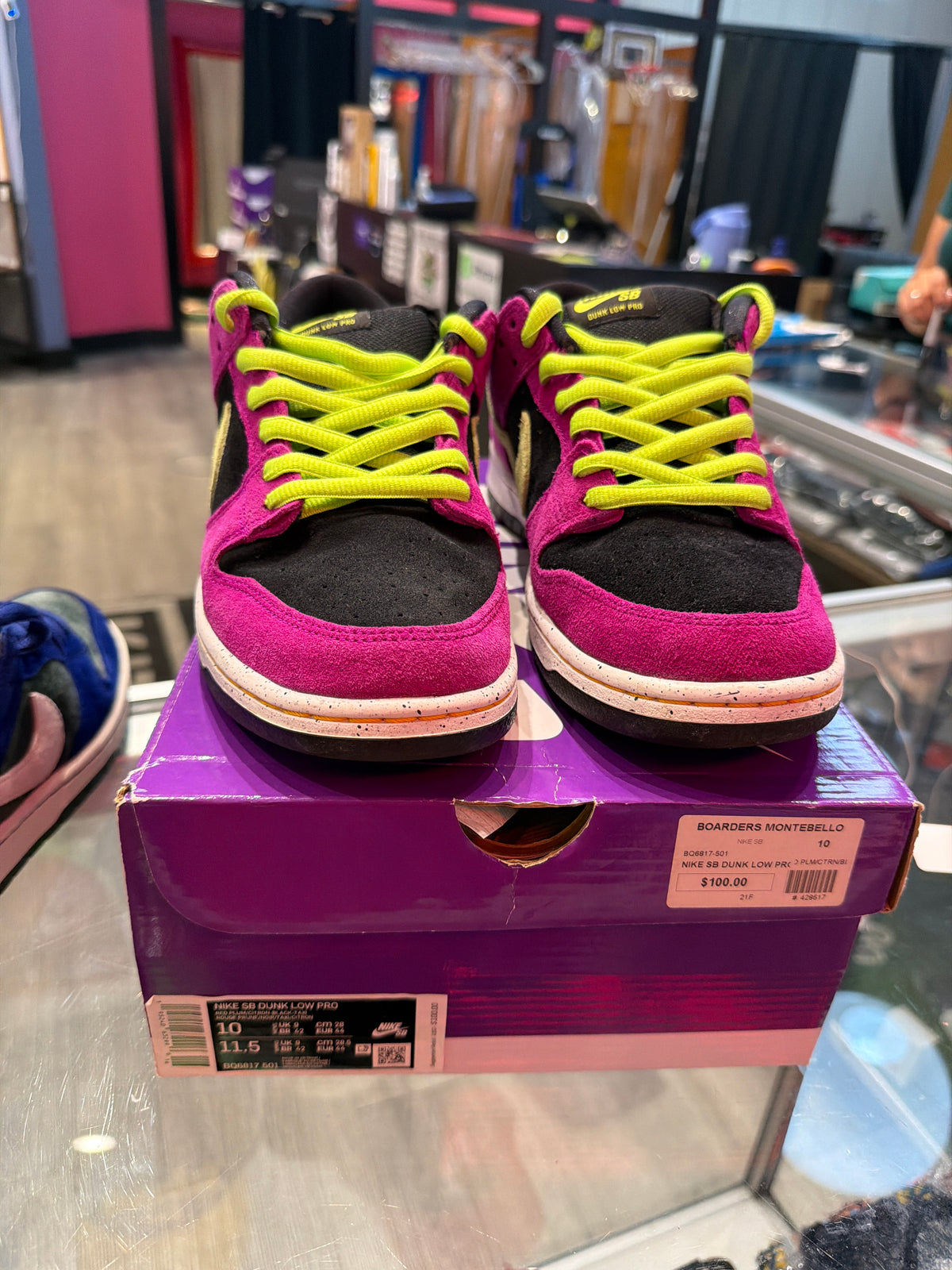 Nike sb dunk low pro ACG terra red PLUM (USED)