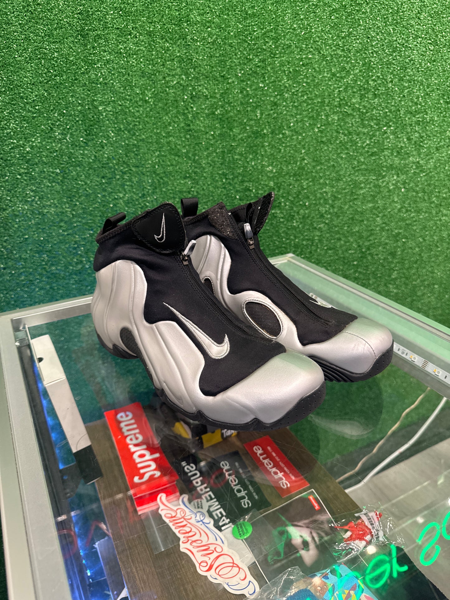 Nike air flightposite 1 metallic silver (Used)
