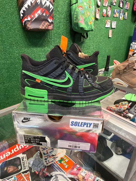 Off white Rubber Dunk Green Strike (USED)