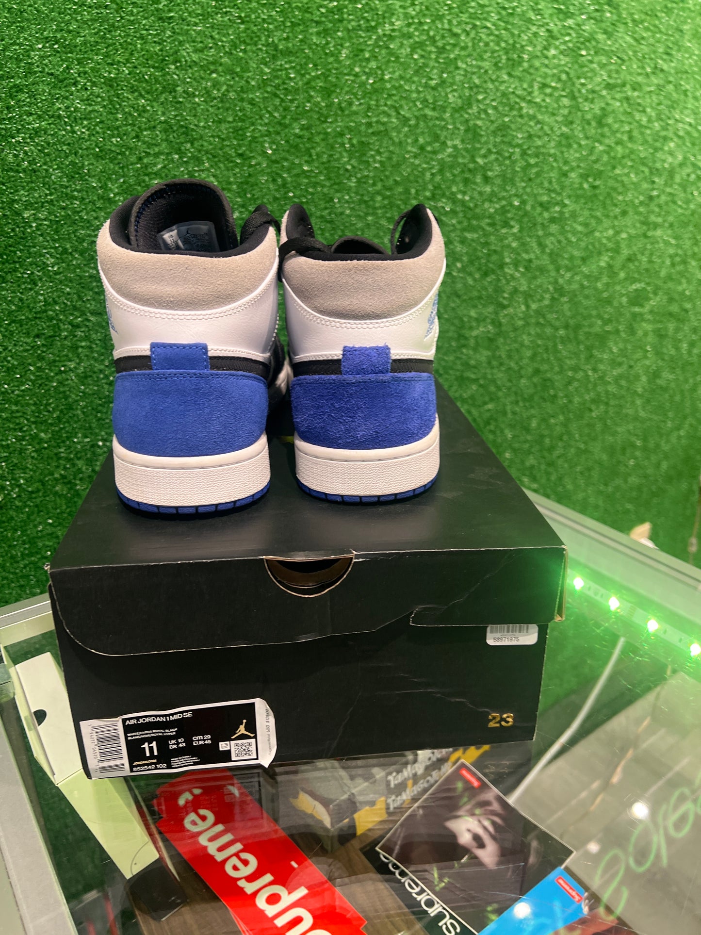 Air Jordan 1 Mid Royal Black Toe (USED)