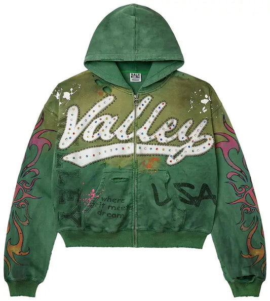 Vale Forever Inferno Zip Up 'Green'